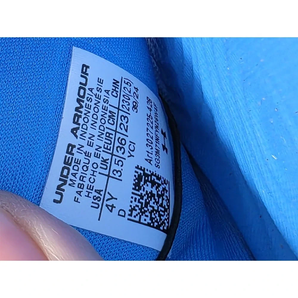 Under Armour Ignite Select Slides Kid's Youth size 4 ‎ Aqua Blue NWT